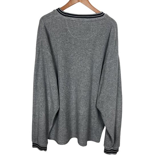Vintage CHAPS RALPH LAUREN Men’s Sz XXL 2XL Gray Fleece Pullover Sweatshirt - Picture 4 of 7